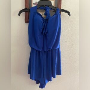 Aqua Green Romper One Piece Swimsuit